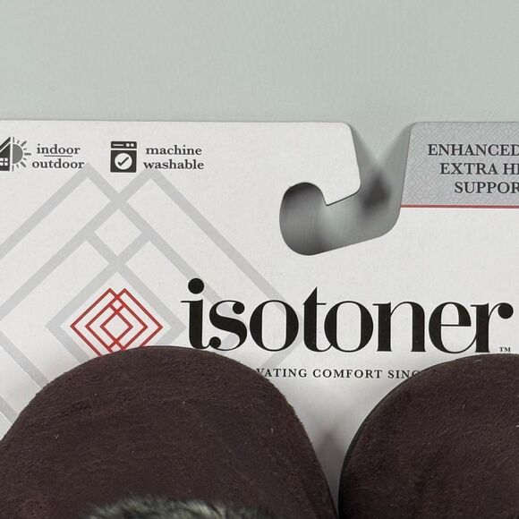 Isotoner Women's Slip on faux fur hard sole house slippers size Large 8.5-9 - Picture 5 of 8